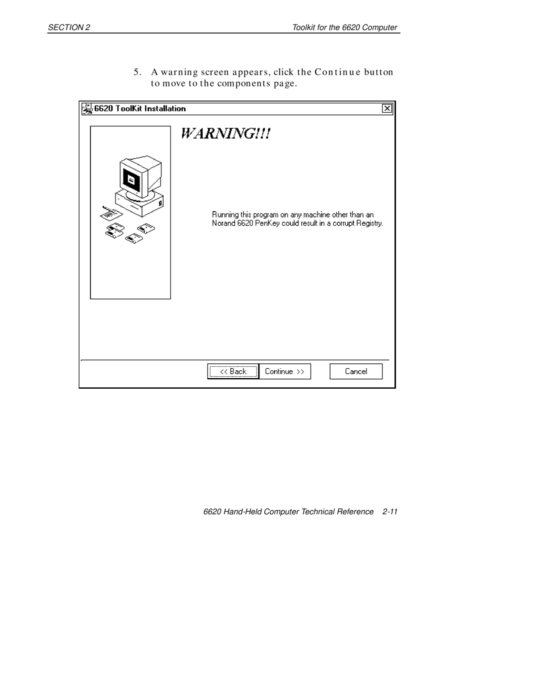 Intermec 6620 manual Section 