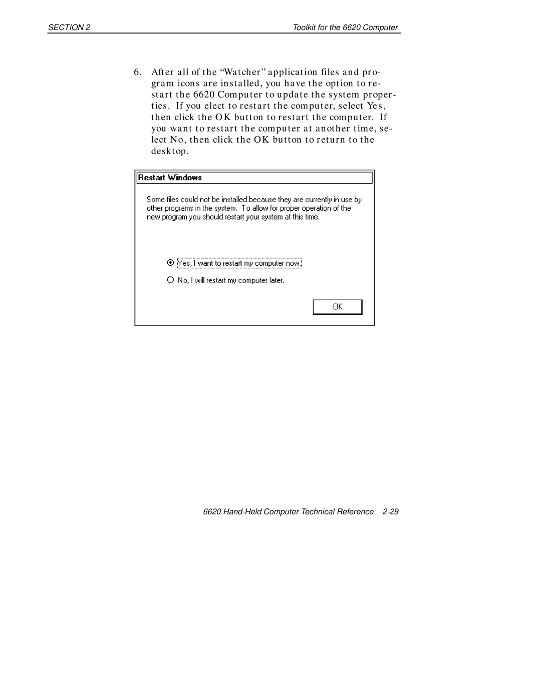 Intermec 6620 manual Section 