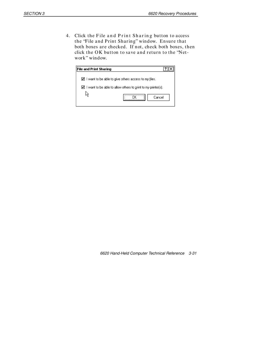 Intermec 6620 manual Section 