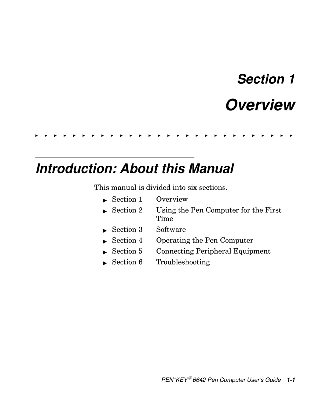 Intermec 6642 manual Section, Introduction About this Manual 