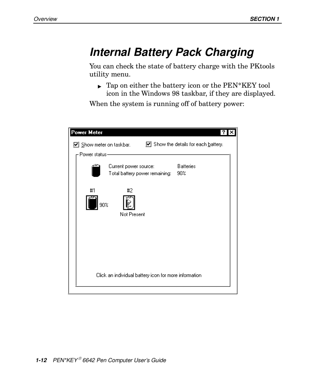 Intermec 6642 manual Internal Battery Pack Charging 