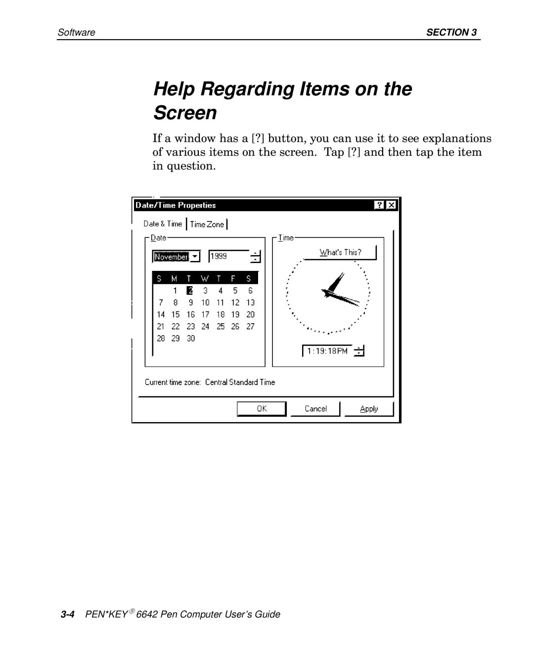 Intermec 6642 manual Help Regarding Items on Screen 