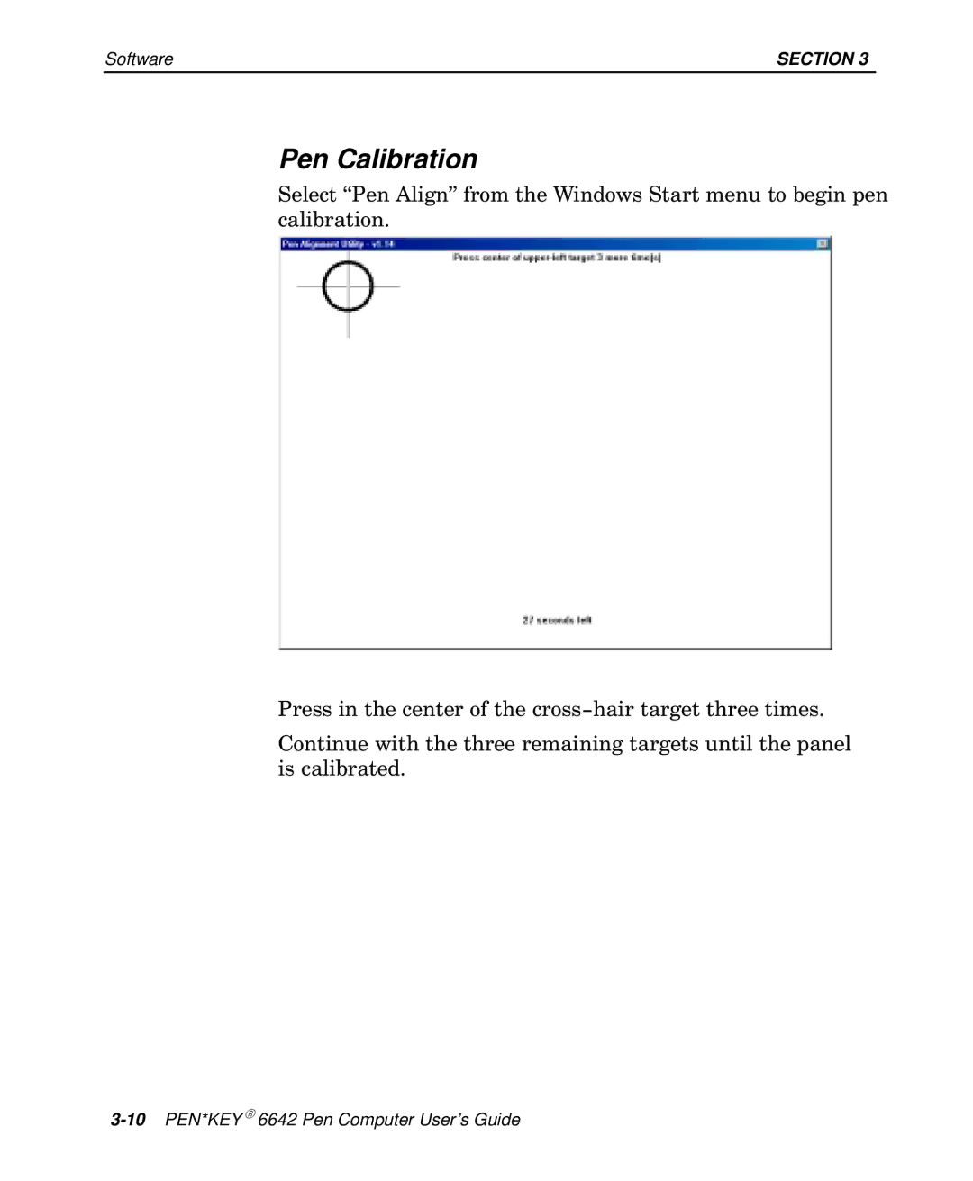 Intermec 6642 manual Pen Calibration 