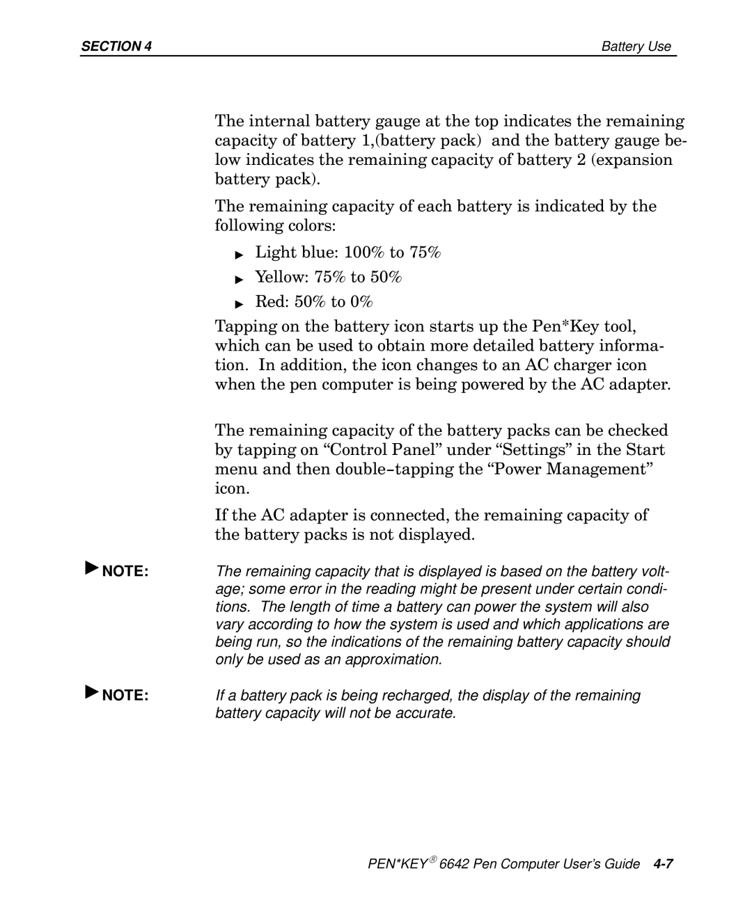 Intermec 6642 manual Section 