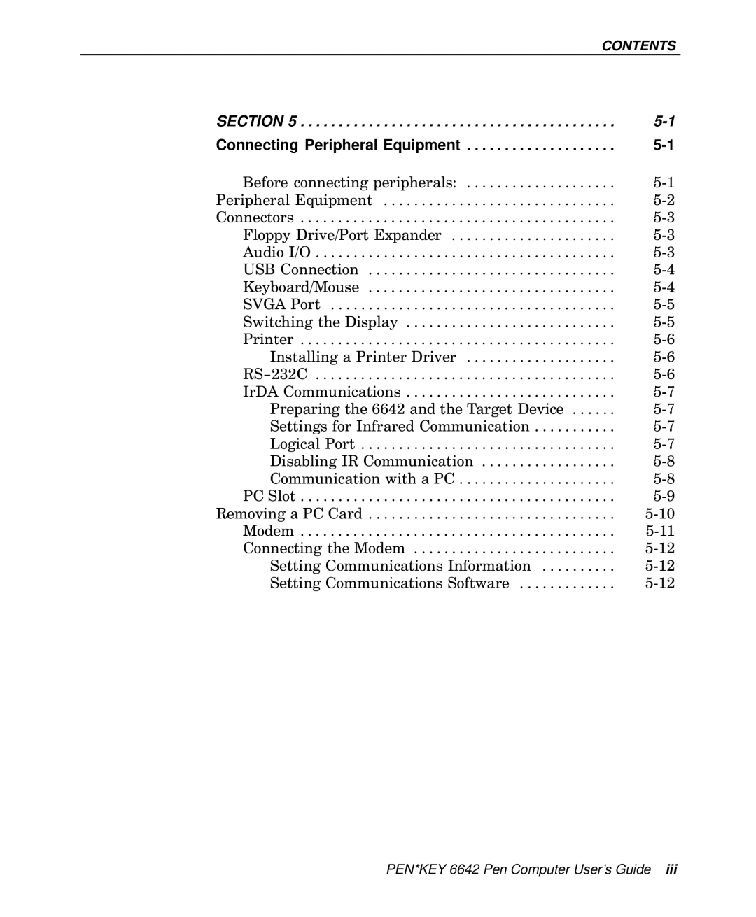 Intermec 6642 manual Before connecting peripherals 