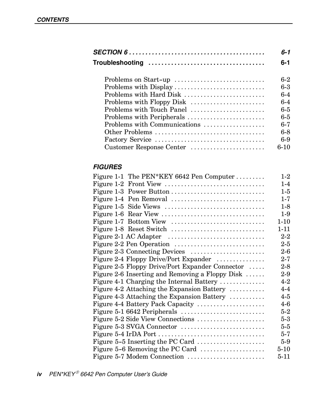 Intermec 6642 manual Figures 