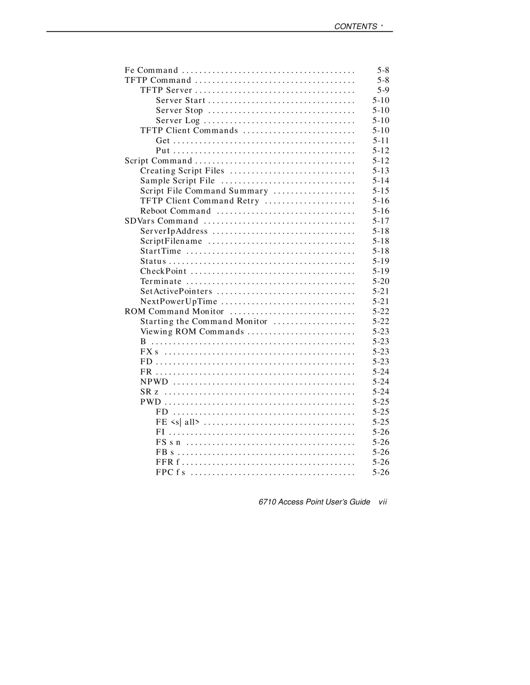 Intermec 6710 manual Server Start Server Stop Server Log 