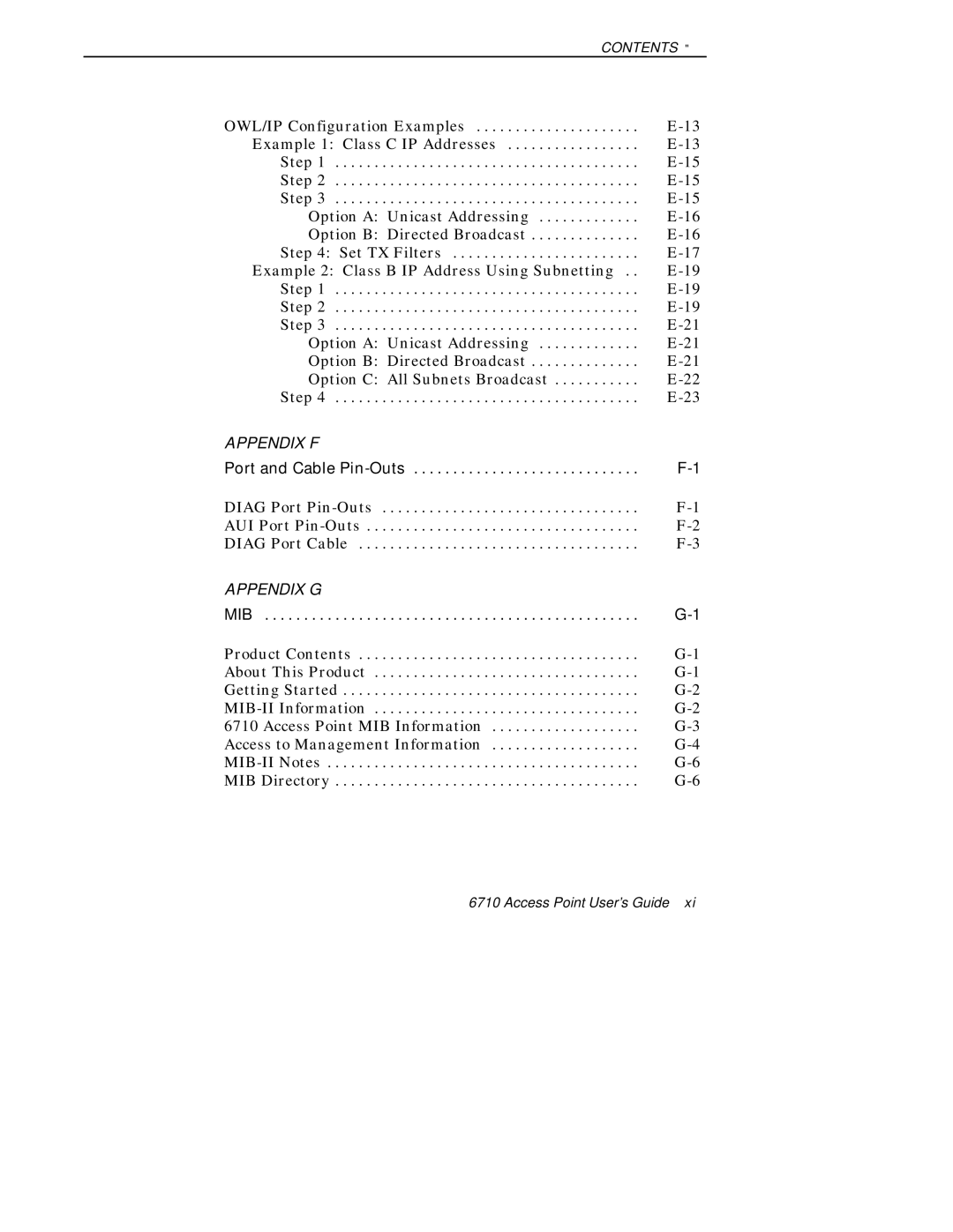 Intermec 6710 manual Appendix F 