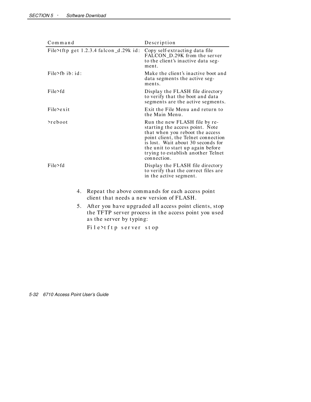 Intermec 6710 manual Filefb ib id, Reboot 