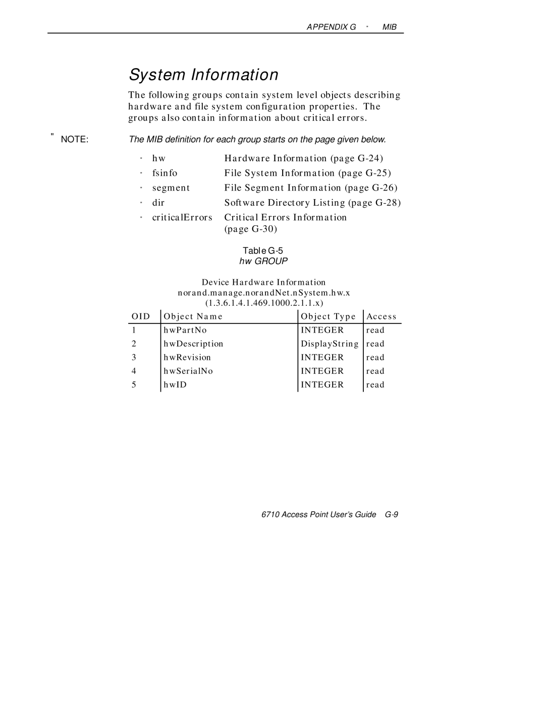 Intermec 6710 manual System Information, CriticalErrors Critical Errors Information G-30 