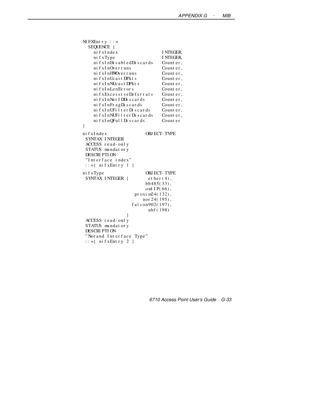 Intermec 6710 manual Syntax Integer 