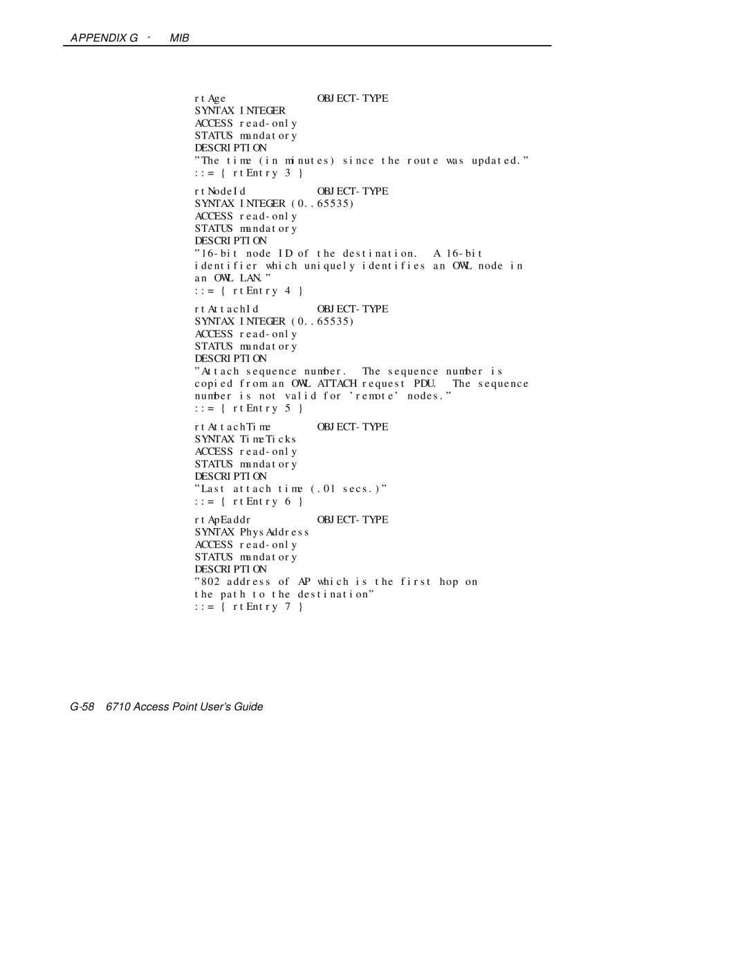 Intermec 6710 manual Object-Type 