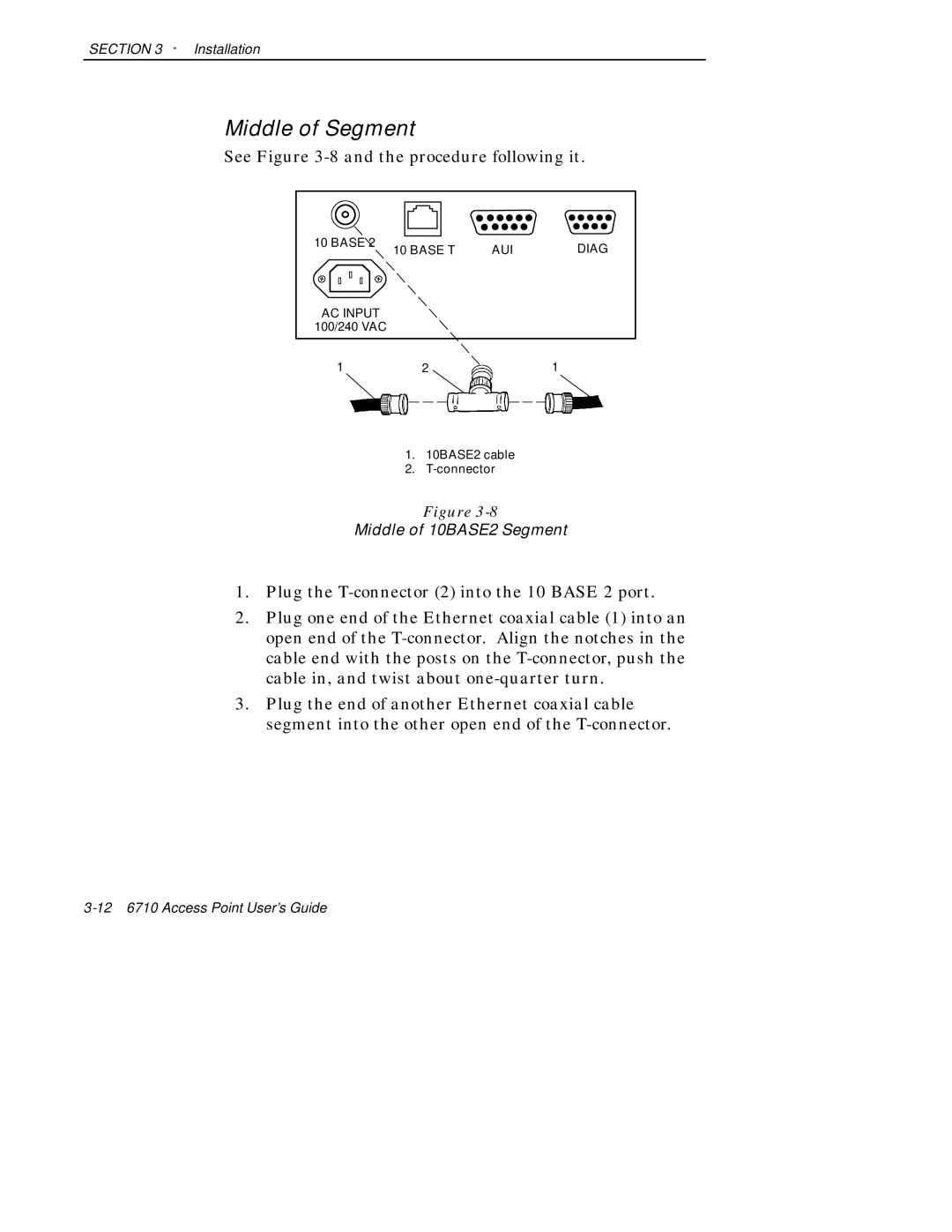 Intermec 6710 manual Middle of Segment, See -8 and the procedure following it 