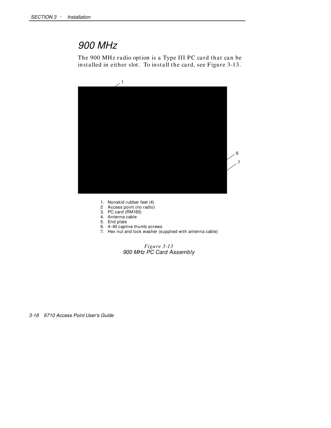 Intermec 6710 manual 900 MHz 