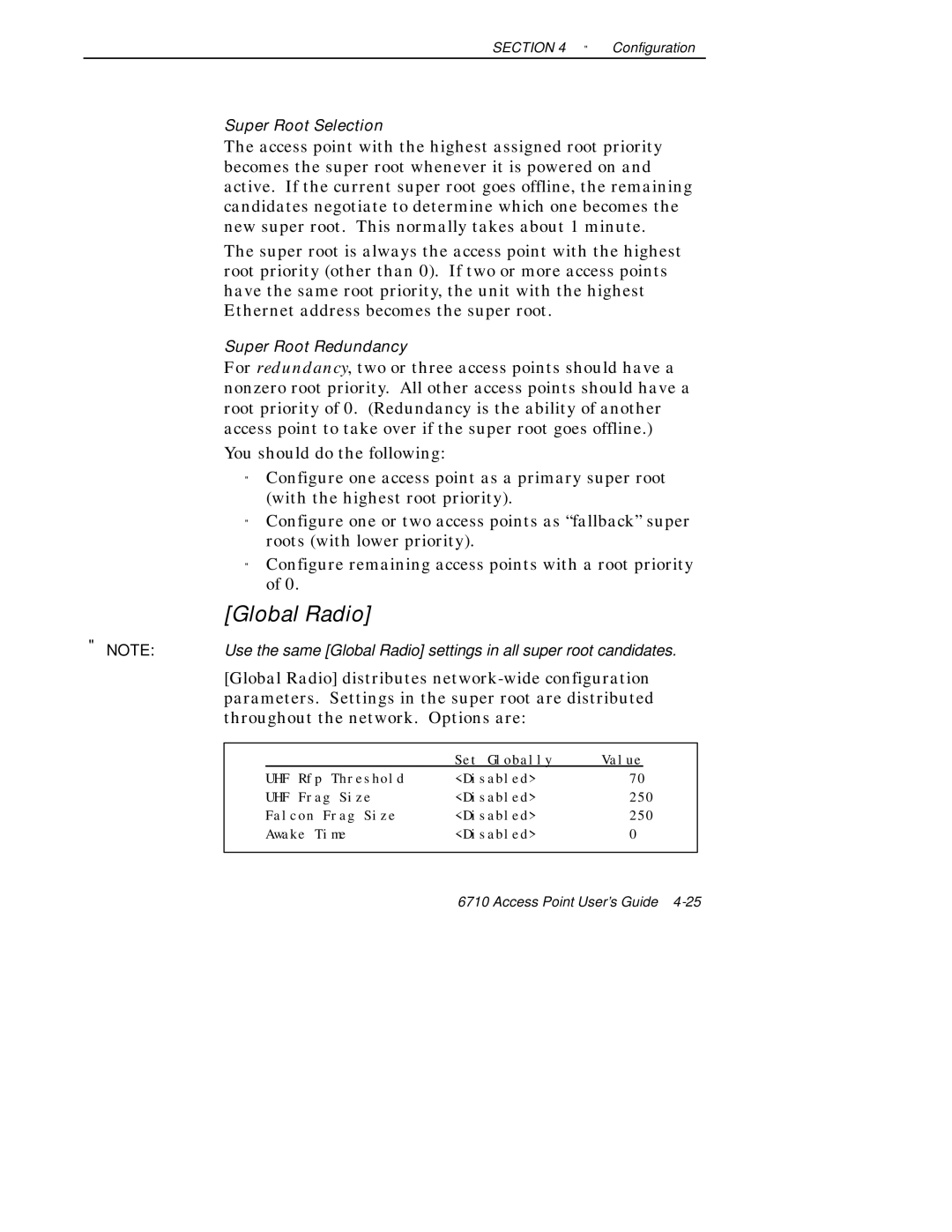 Intermec 6710 manual Global Radio 