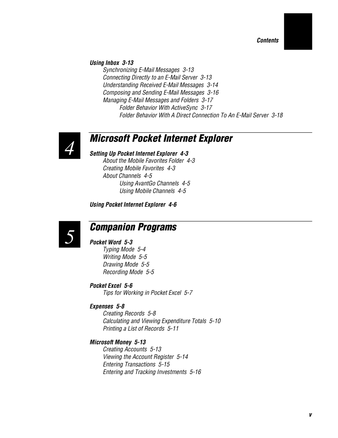 Intermec 70 manual Microsoft Pocket Internet Explorer 