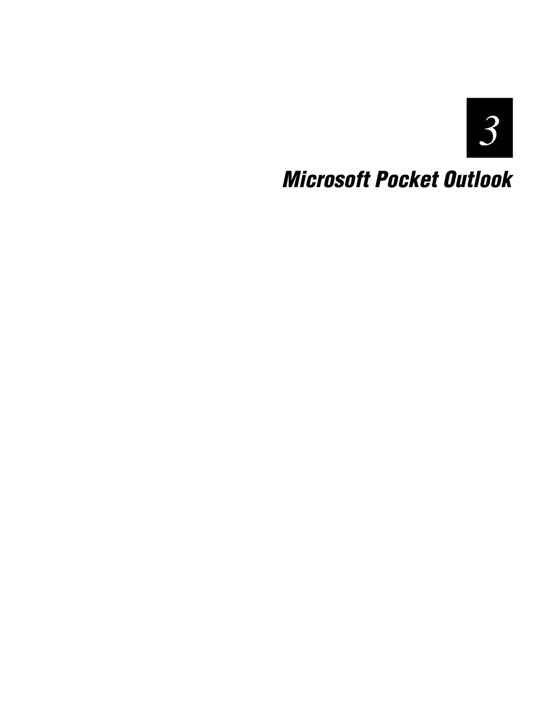 Intermec 70 manual Microsoft Pocket Outlook 