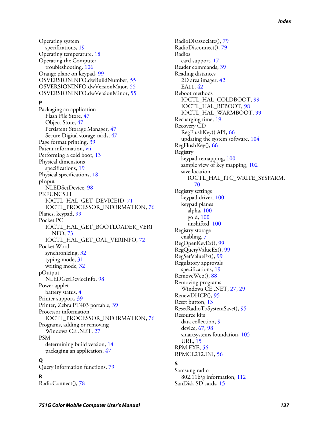 Intermec 751G user manual PKFUNCS.H Ioctlhalgetdeviceid 