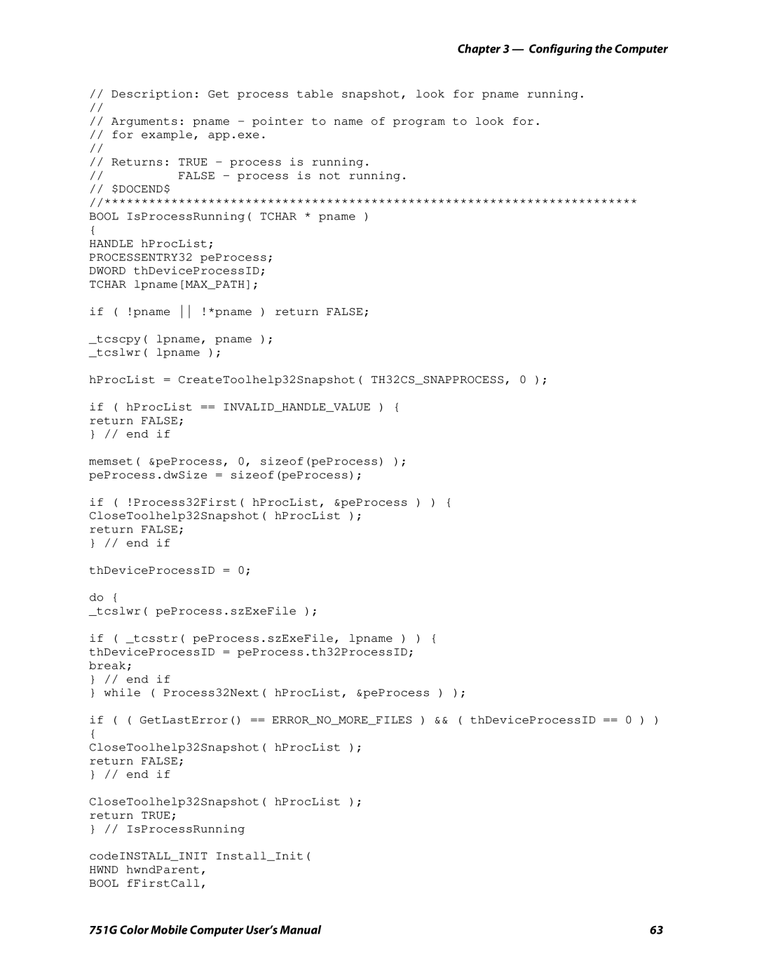 Intermec 751G user manual Configuring the Computer 