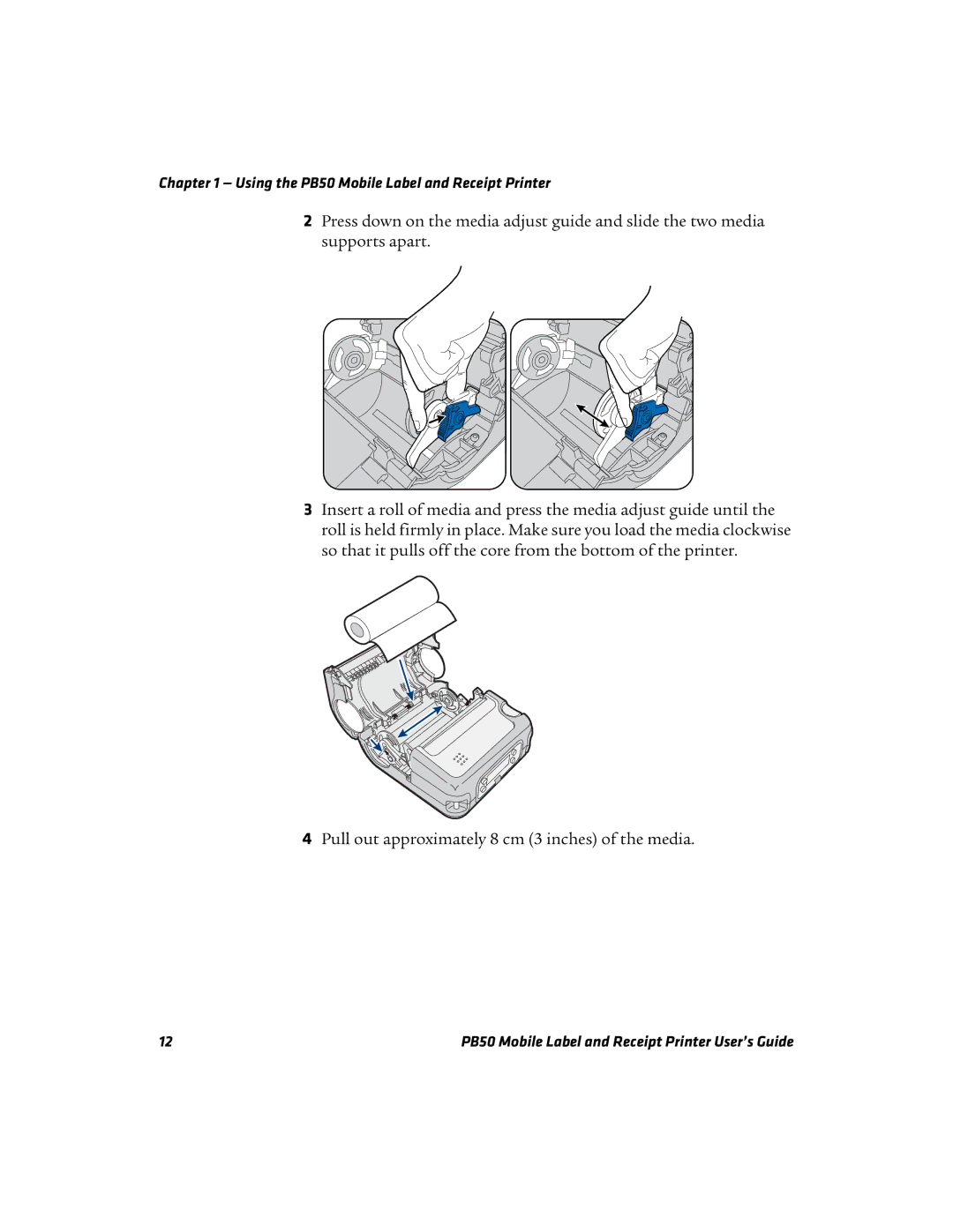 Intermec manual Using the PB50 Mobile Label and Receipt Printer 