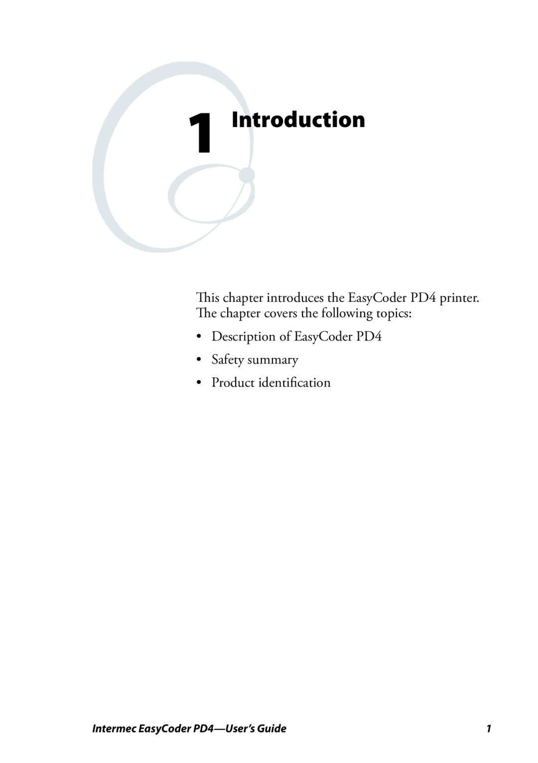 Intermec PD4 manual Introduction 