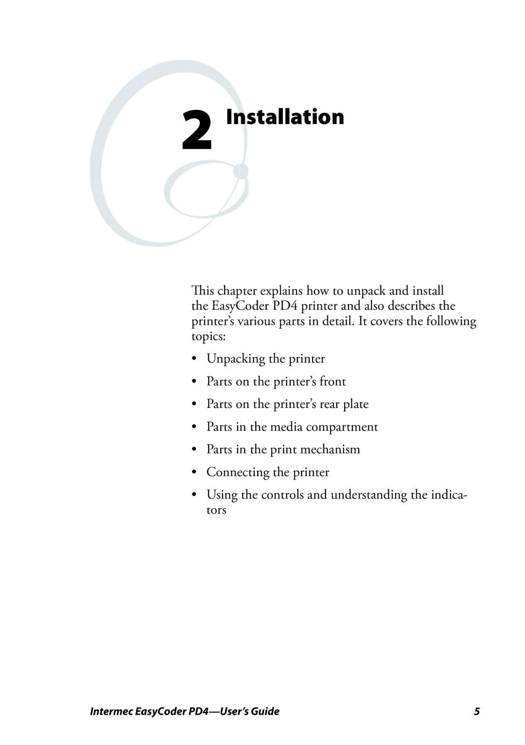 Intermec PD4 manual Installation 