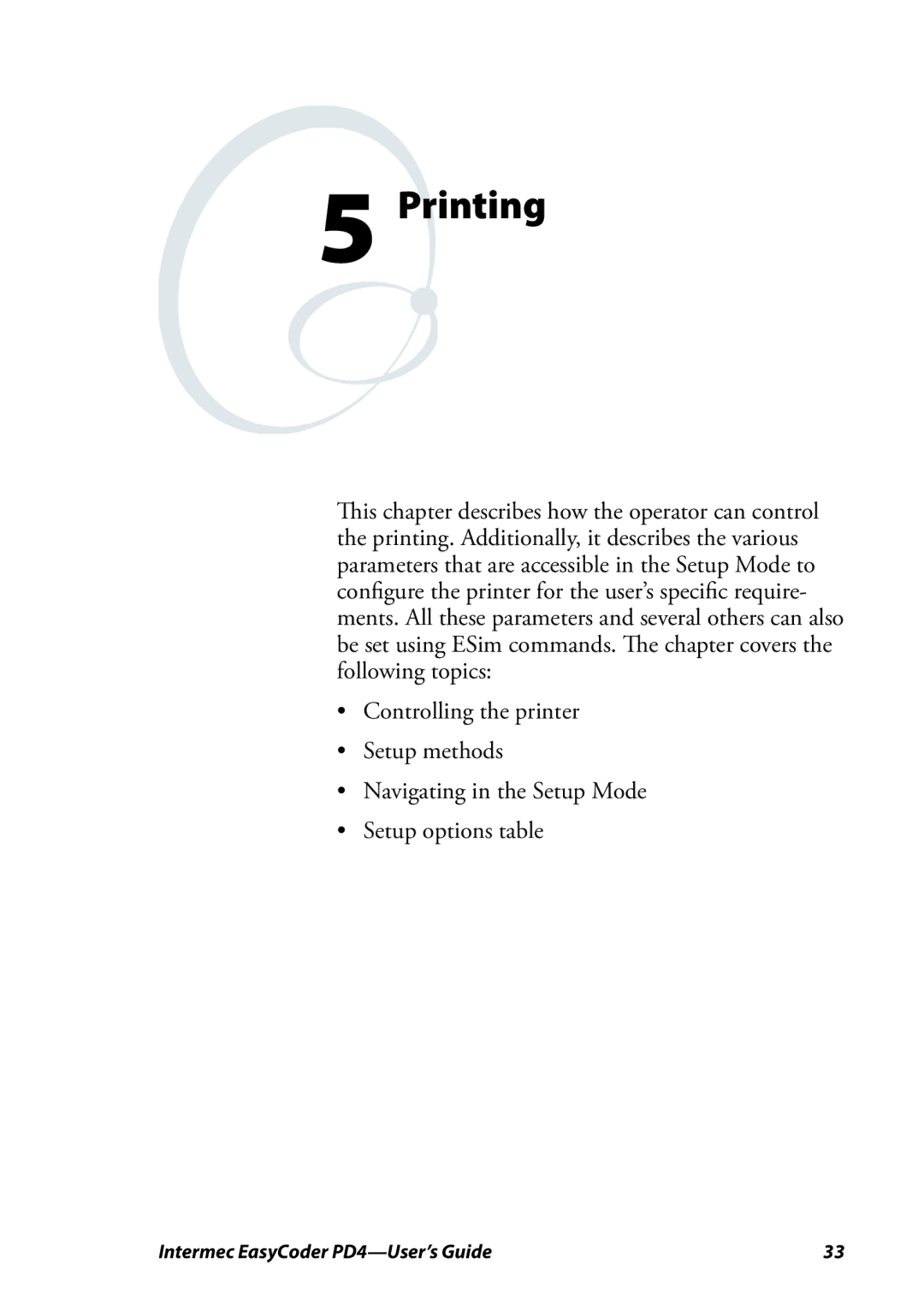 Intermec PD4 manual Printing 