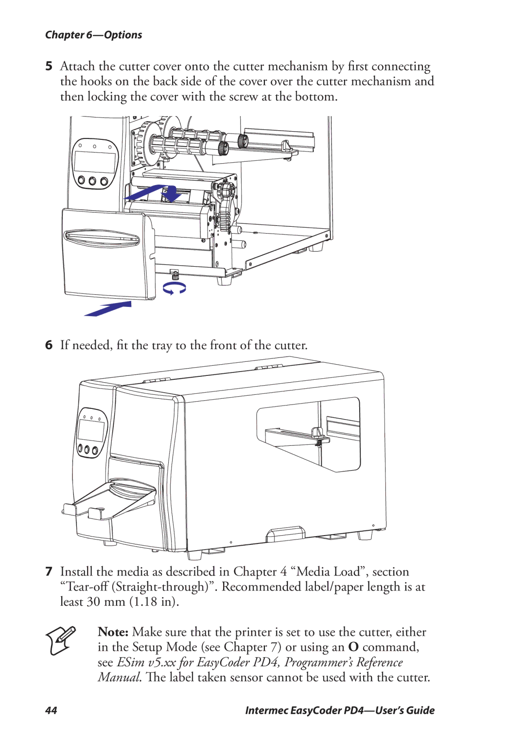 Intermec PD4 manual Options 