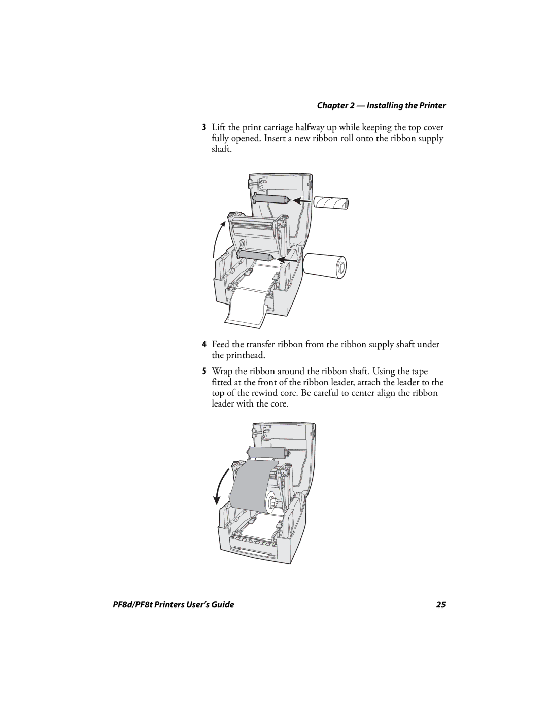 Intermec PF8T, PF8D manual Installing the Printer 