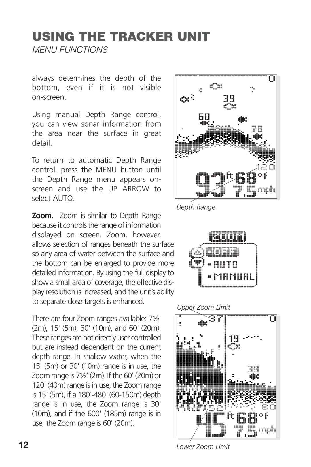 Intermec PRO 128 manual Depth Range 