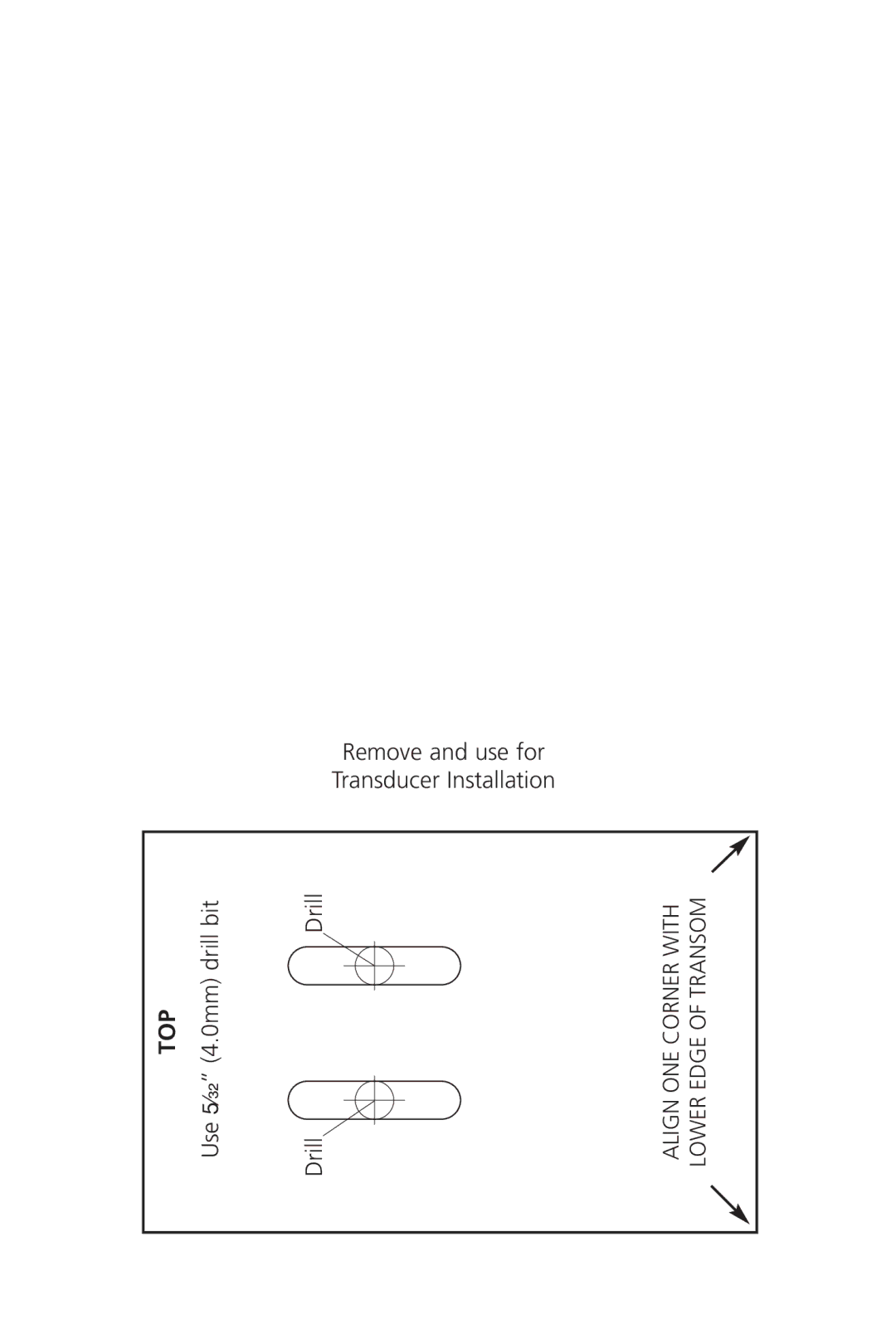 Intermec PRO 128 manual Top, Remove and use for Transducer Installation 