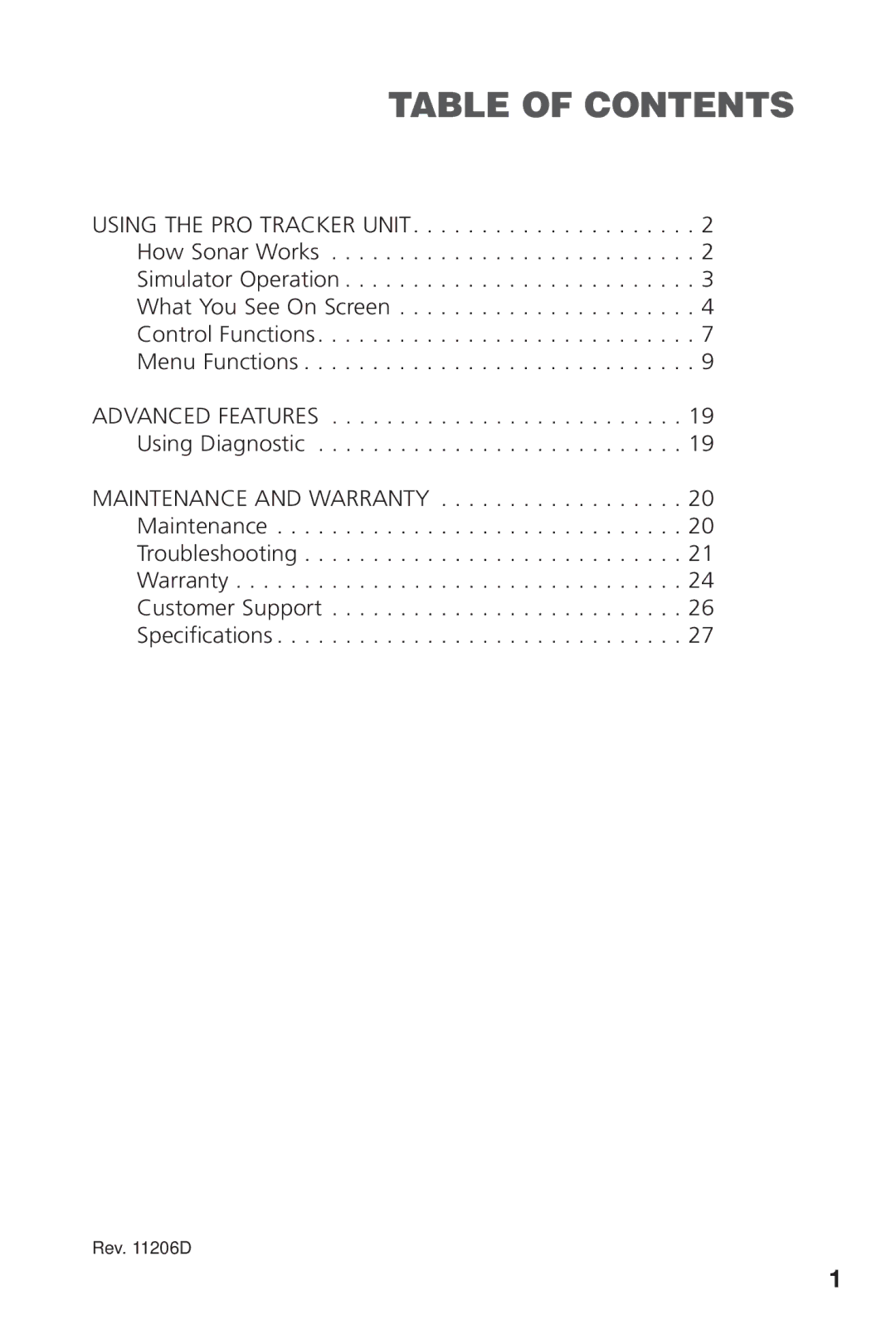 Intermec PRO 128 manual Table of Contents 