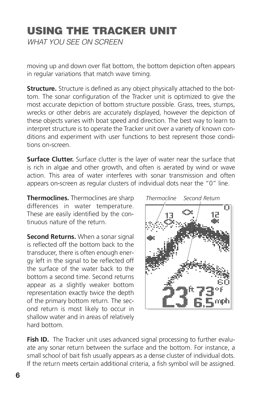 Intermec PRO 128 manual What YOU see on Screen, Thermoclines. Thermoclines are sharp 