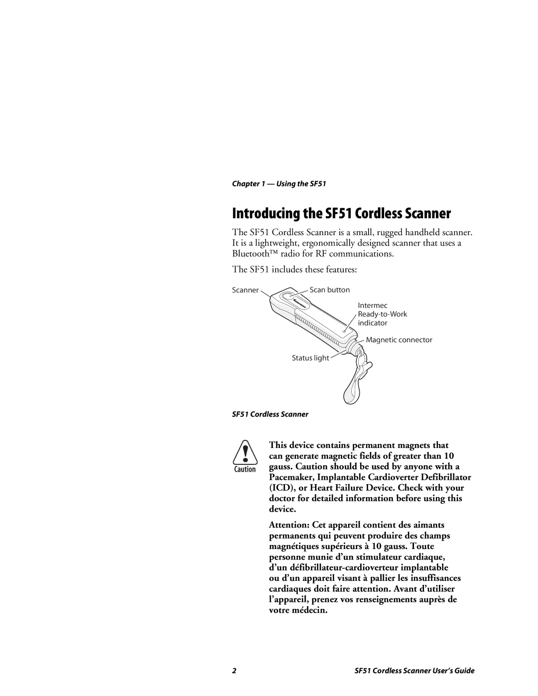 Intermec manual Introducing the SF51 Cordless Scanner 