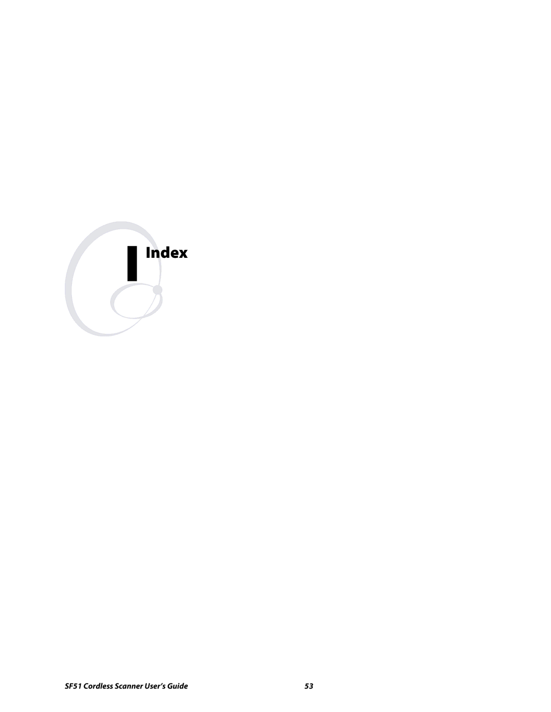 Intermec SF51 manual Index 