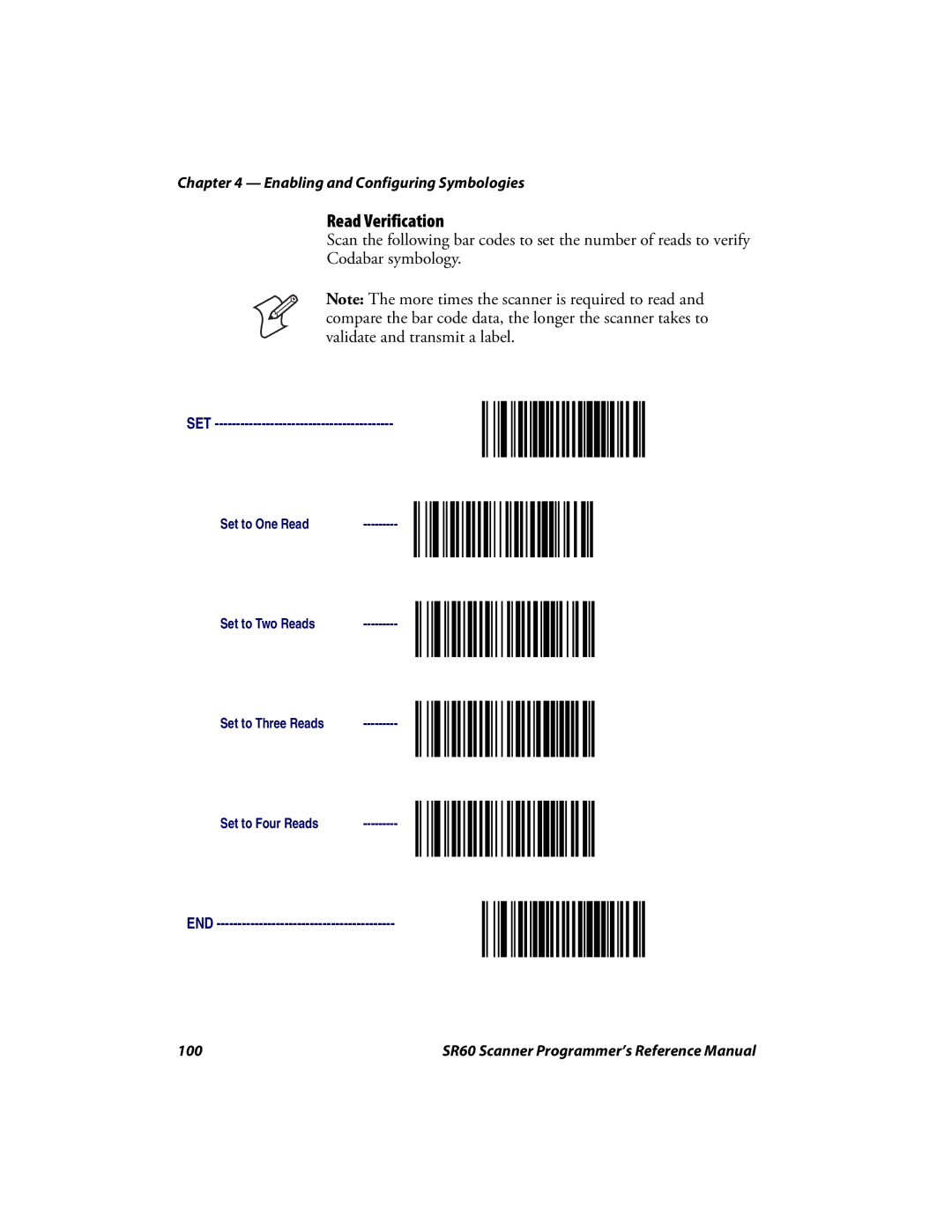 Intermec SR60 manual 100 