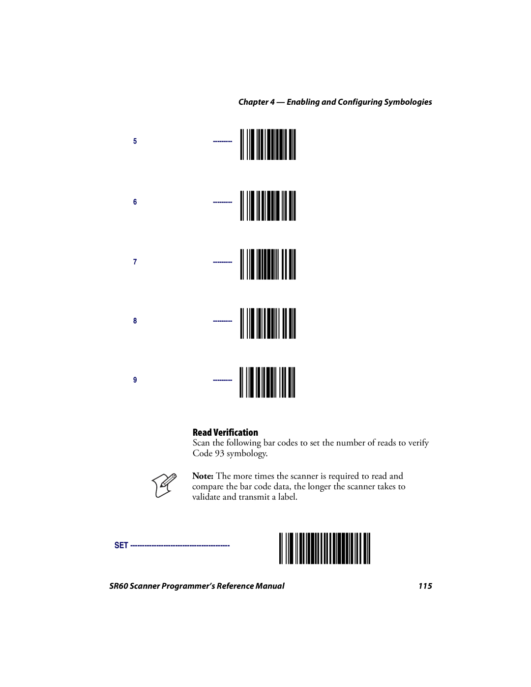 Intermec manual SR60 Scanner Programmer’s Reference Manual 115 