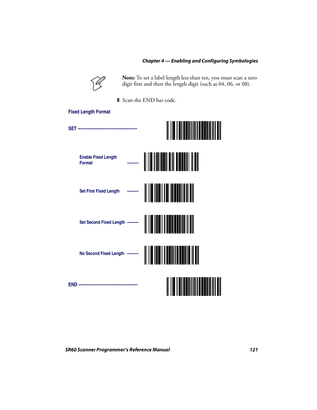 Intermec manual SR60 Scanner Programmer’s Reference Manual 121 