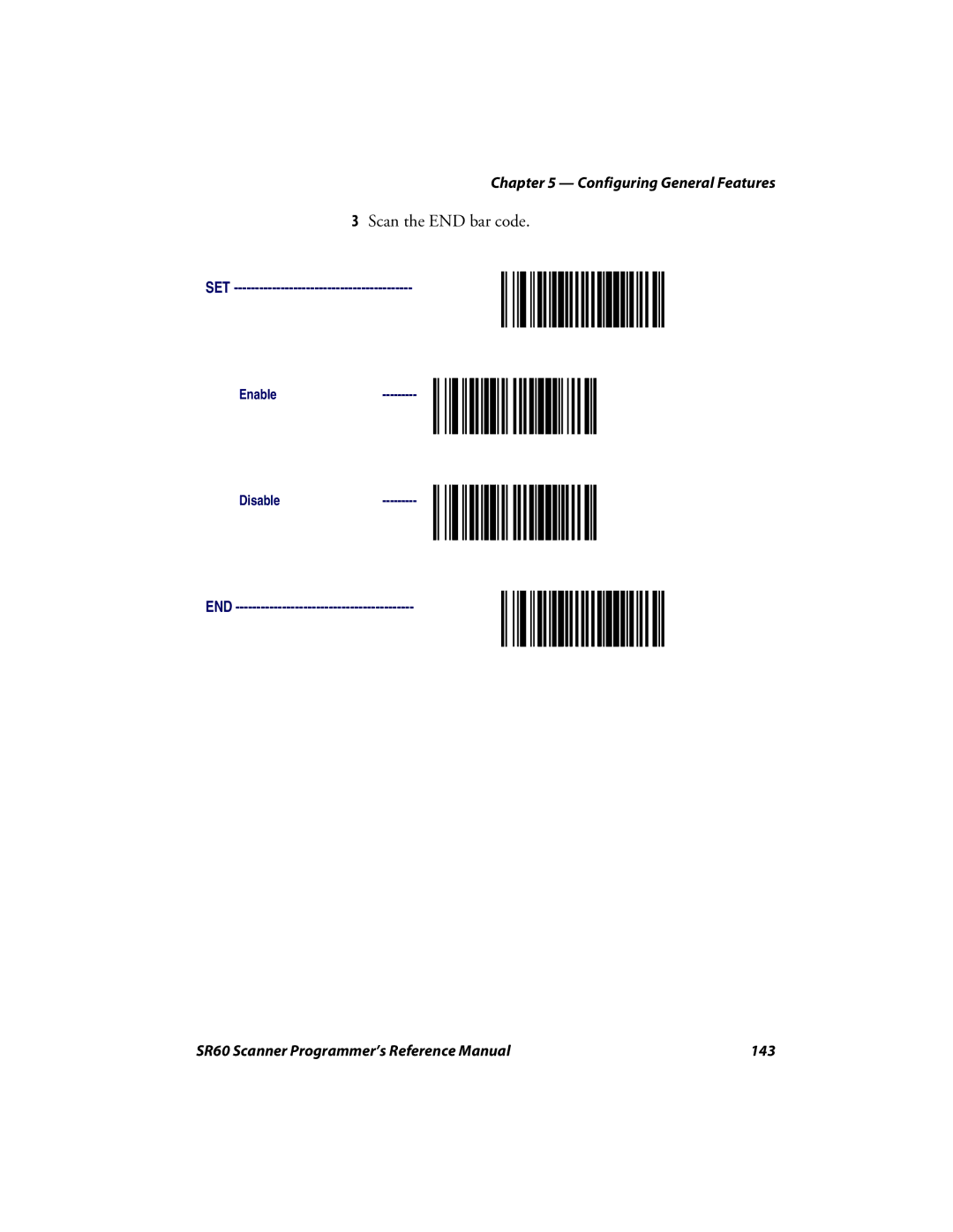 Intermec manual SR60 Scanner Programmer’s Reference Manual 143 