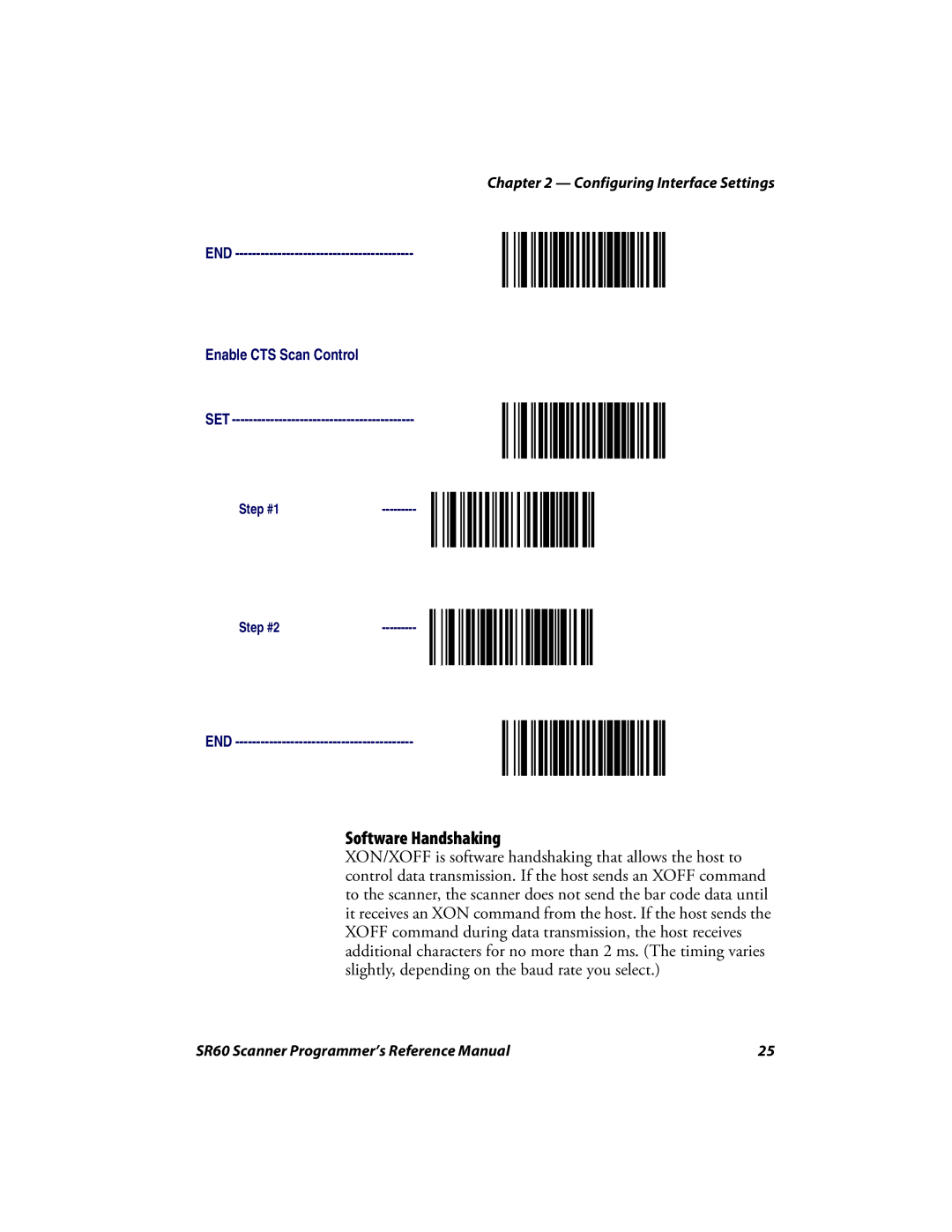 Intermec SR60 manual Software Handshaking 