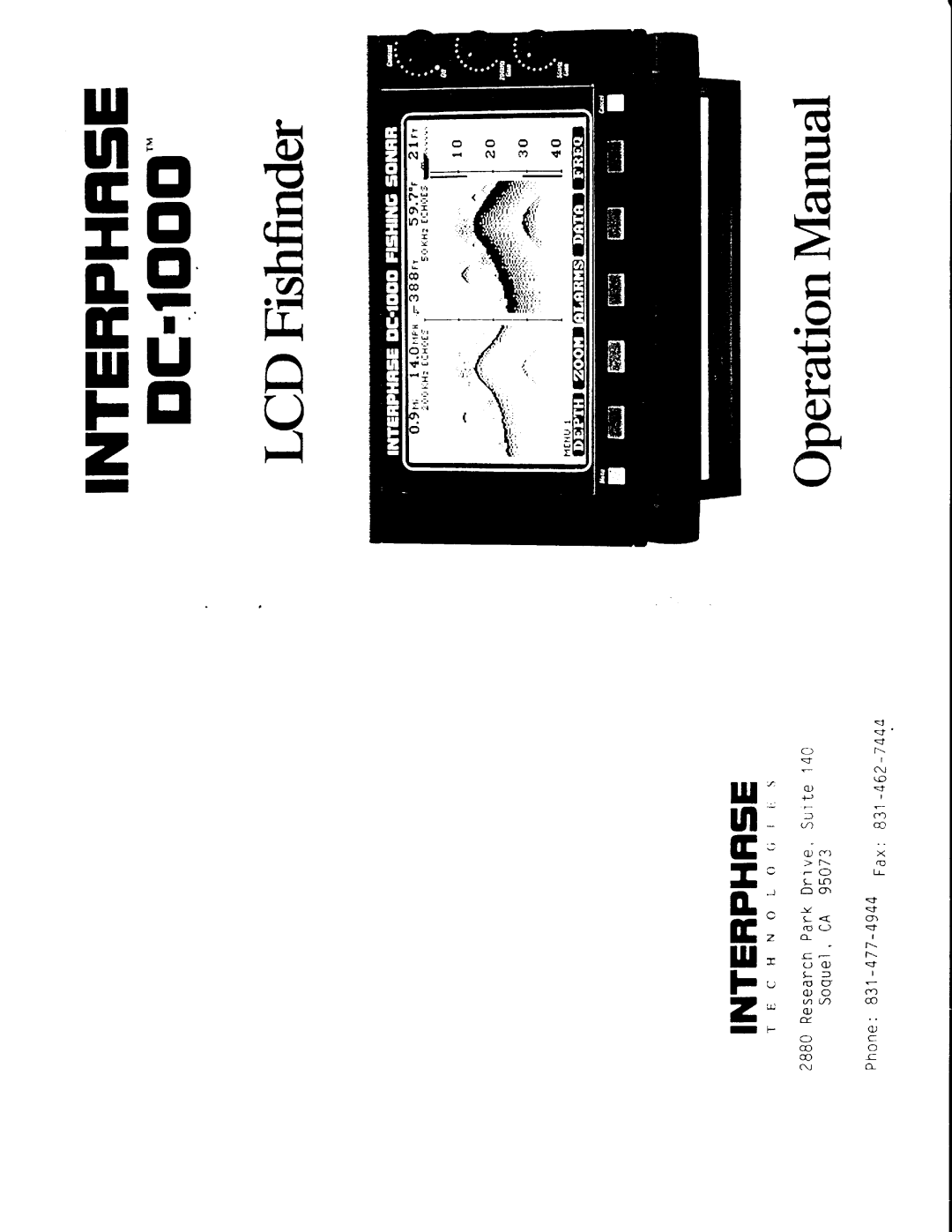 Interphase Tech DC-1000 manual Tr Ufr 