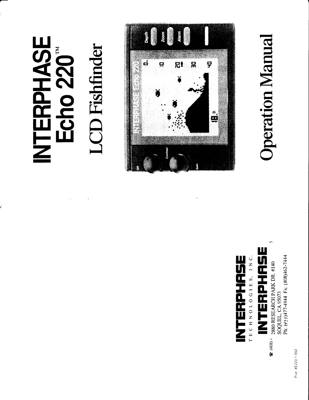 Interphase Tech Echo 220 manual Sl C4 