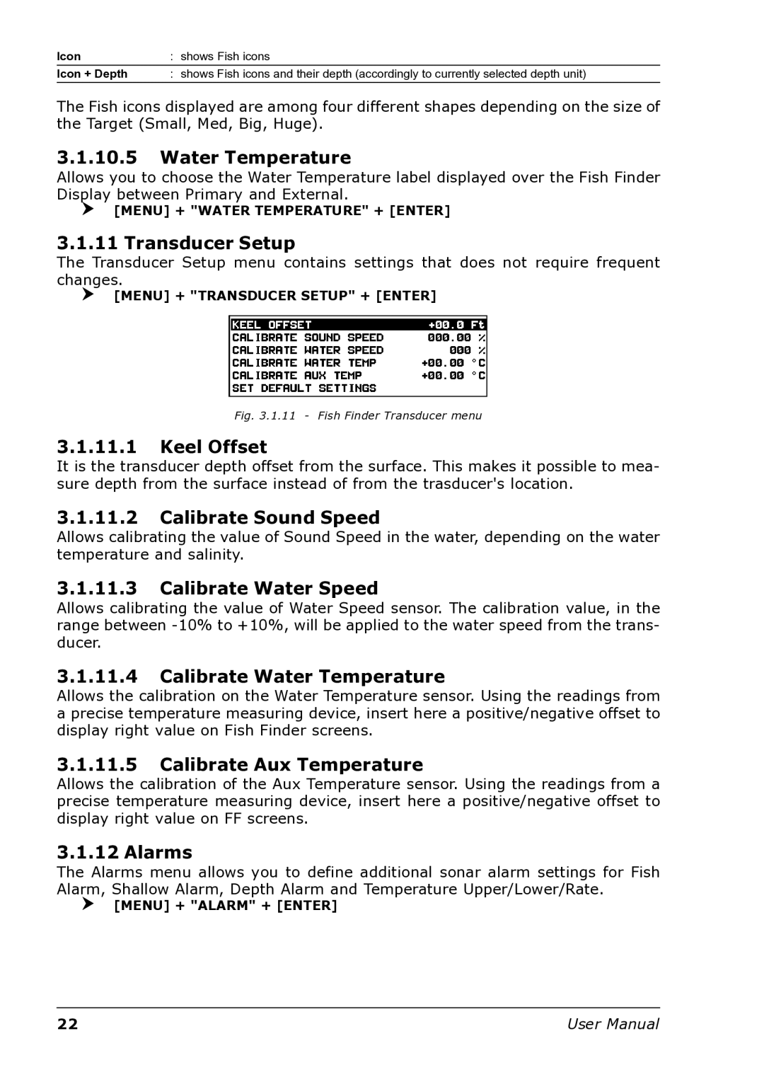 Interphase Tech U1-BBFF-DFN Water Temperature, Transducer Setup, Keel Offset, Calibrate Sound Speed, Calibrate Water Speed 