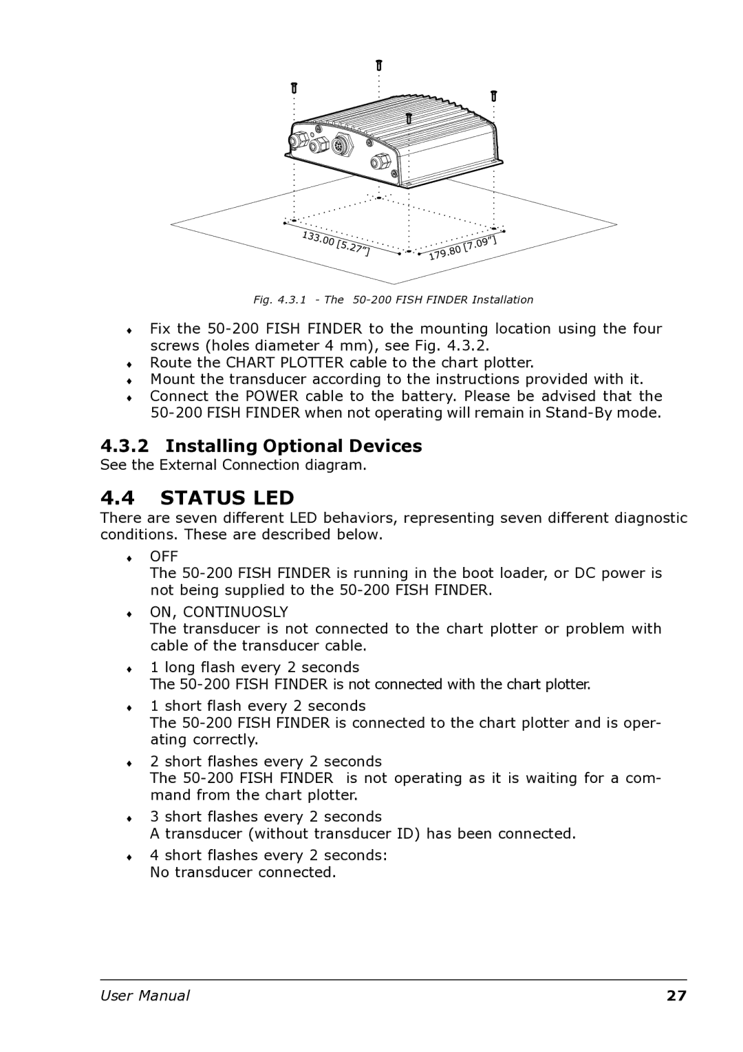 Interphase Tech U1-BBFF-DFN user manual Status LED, Installing Optional Devices 