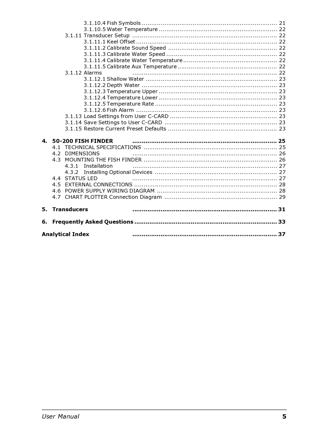 Interphase Tech U1-BBFF-DFN user manual Fish Finder 