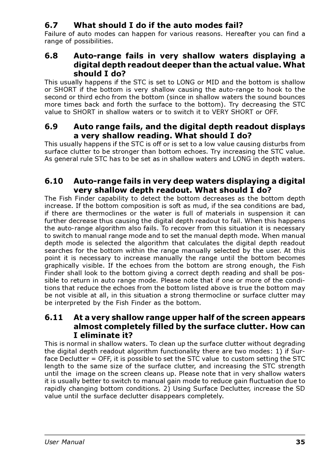 Interphase Tech U1-BBFF-DFN user manual What should I do if the auto modes fail?, Should I do?, Eliminate it? 