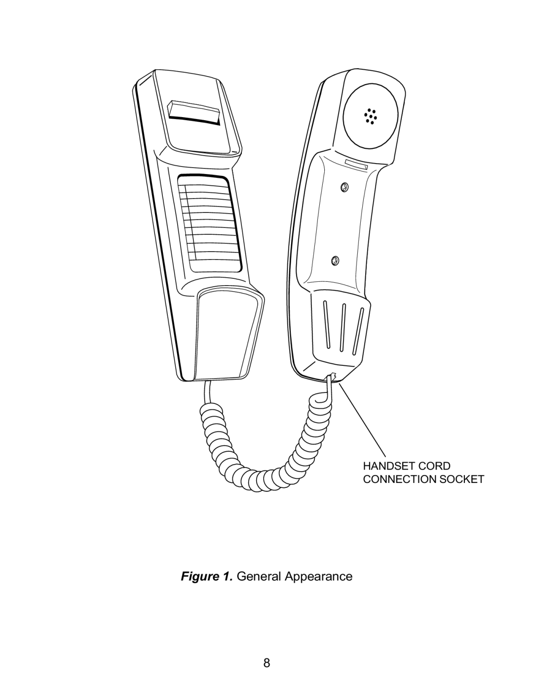 Interquartz 9826N manual Handset Cord Connection Socket 