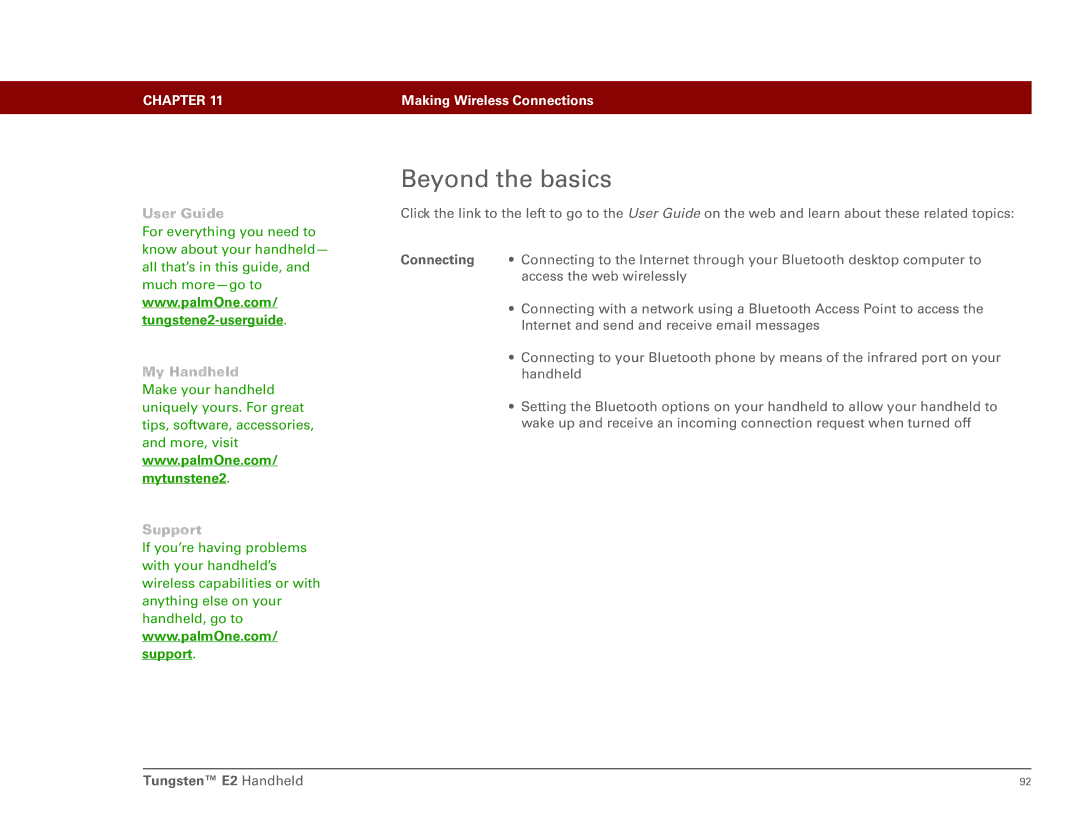 Int'l Wireless E2 manual Beyond the basics 