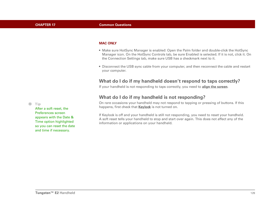 Int'l Wireless E2 manual What do I do if my handheld is not responding? 