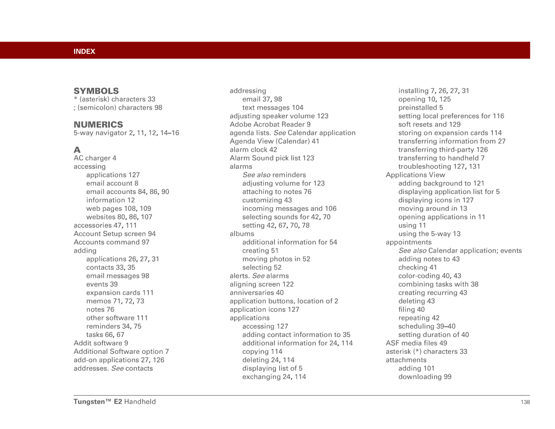 Int'l Wireless E2 manual Symbols 